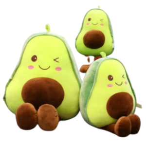 Kawaii Avocado Plush Pillow Toy – Large Soft Sleeping Cushion Gift