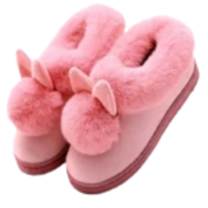 Faux Fur Couple Slippers – Thick Sole Warm Indoor House Shoes for Women and Men