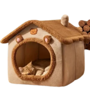 Foldable Washable Pet Cave House – Cozy Sofa Bed for Cats and Small Dogs