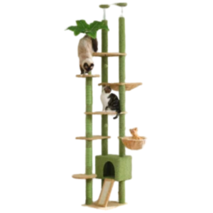 Large Indoor Cat Tree Tower – Sisal Scratching Posts Hammock and Perches