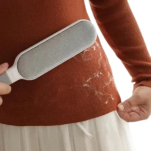 Double-Sided Electrostatic Pet Hair Remover Brush – Lint Roller for Clothes