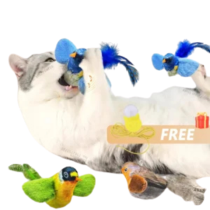 Interactive Bird Toy for Cats – Catnip Teaser with Sound