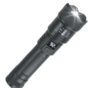 Tactical LED Flashlight 2000LM – USB Rechargeable Torch with Display
