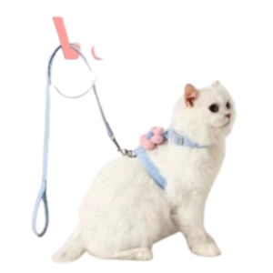 Adjustable Cat and Dog Harness Leash Set – Breathable Walking Vest for Small Pets