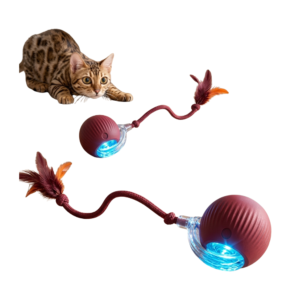 Smart Interactive Cat Ball – Obstacle Avoidance Auto-Rolling Durable Pet Toy