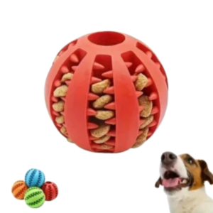 Nontoxic Bite-Resistant Dog Toy Ball – Treat Feeder Teeth Cleaning Chew