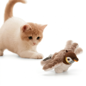 Flapping Bird Cat Toy with Catnip – Rechargeable Simulation Interactive