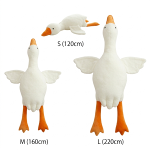 Giant White Goose Oversized Plush Pillow