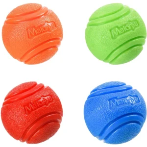 Solid Rubber Dog Ball – Bite-Resistant Bouncy Chew Toy for Outdoor Play