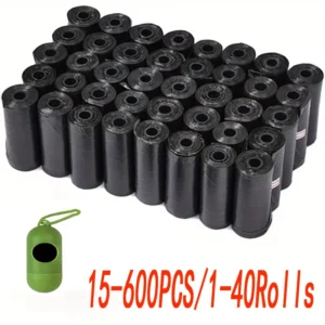 Sacos biodegradáveis para fezes