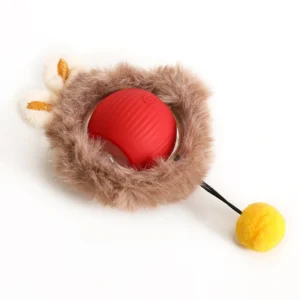 Smart Rolling Cat Ball Toy with Fake Tail – Rechargeable Electric Interactive