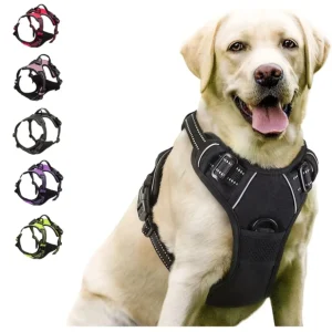 Heavy Duty No-Pull Dog Harness – Front Clip Reflective Handle for Large Dogs