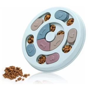 Slow Feeder Puzzle Bowl for Dogs – Interactive Hiding Food Training Toy