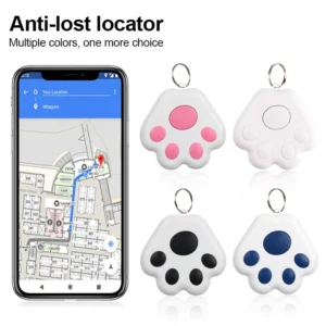 Mini Bluetooth GPS Tracker for Pets and Keys – Anti-Loss Locator Device