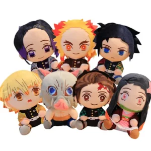 Demon Slayer Anime Plush Toy 20cm – Kawaii Kimetsu No Yaiba Character Gift