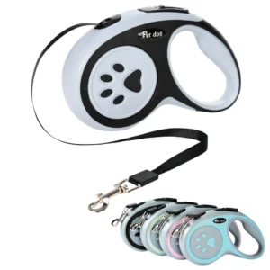 Retractable Dog Leash 3m & 5m – Nylon Extending Walking Rope