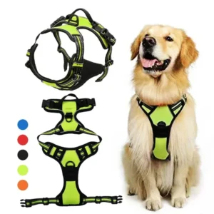 Reflective Breathable Dog Harness Vest – Adjustable Chest Strap S to XL