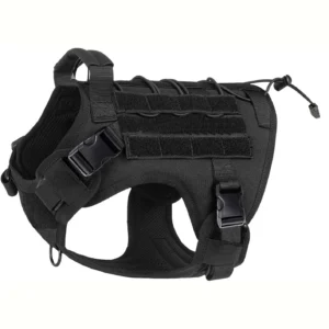 Tactical No-Pull Dog Harness with Handle – Adjustable Service Vest
