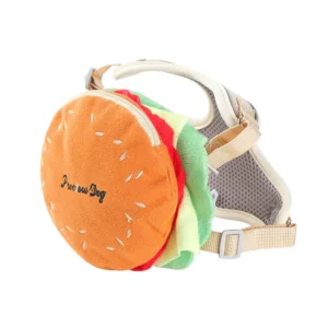 Hamburger Costume Dog Harness Set