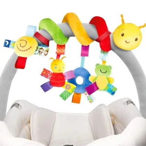 Baby Crib Hanging Rattle Toy – Soft Spiral Stroller and Car Seat Mobile