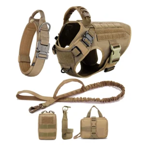 Large Dog Harness and Leash Set – Padded Training Vest for Big Dogs